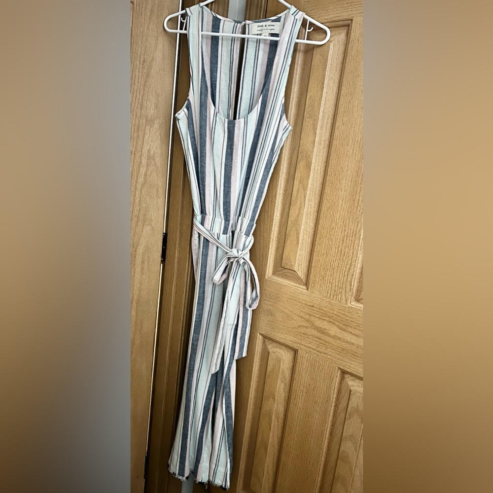 Cloth & Stone Anthropologie Stripe Jumpsuit